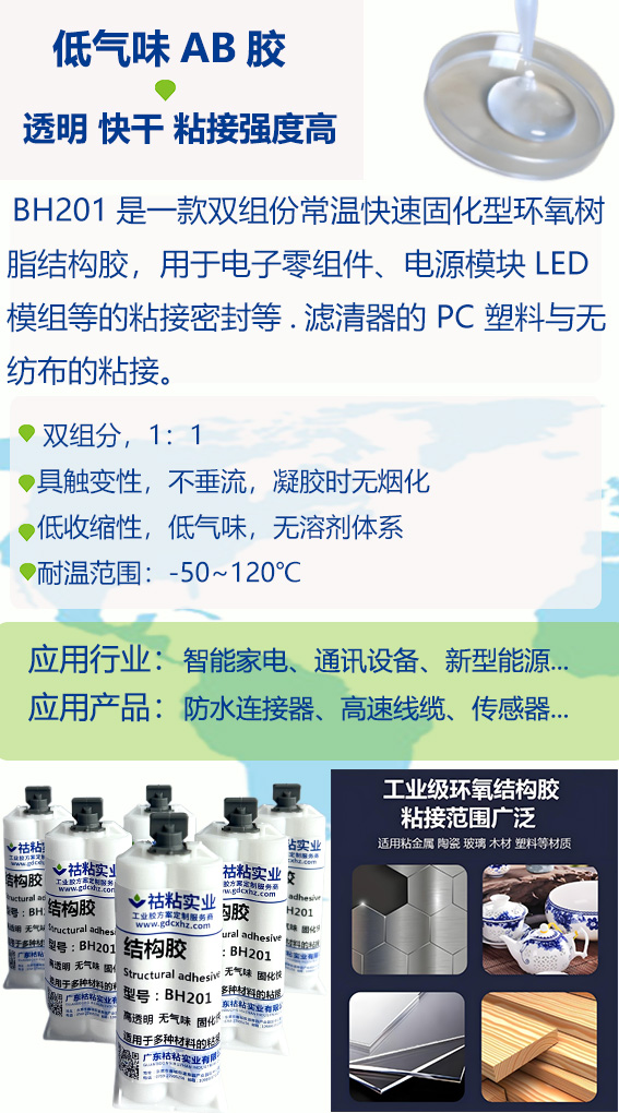 祜粘实业结构胶BH201